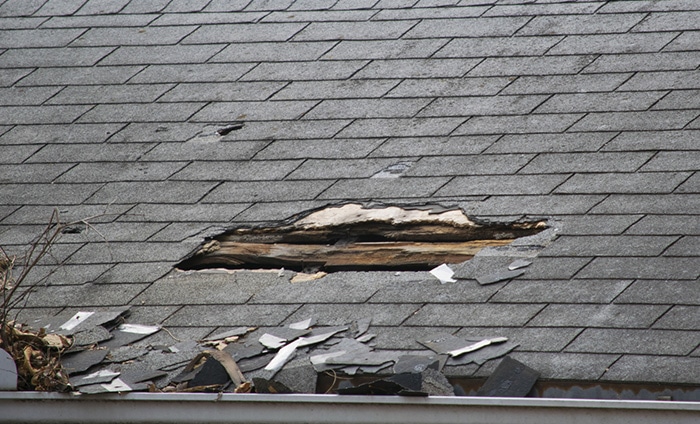 when roof damage claim is denied