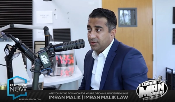 Hurricane Insurance Attorney, Imran Malik Interviewed on Real Sense Now Podcast